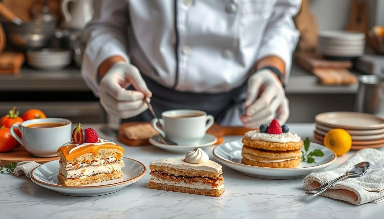 Freshly baked homemade cake in a kitchen setting