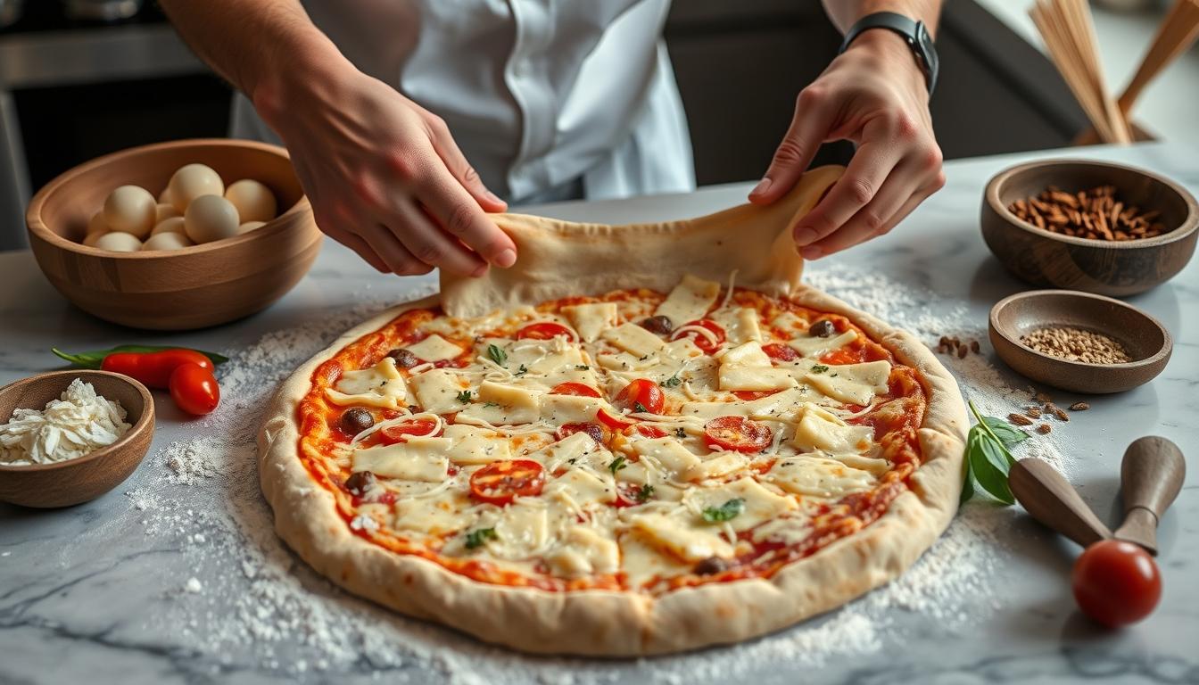 Quick weeknight dinner prepared in a home kitchen